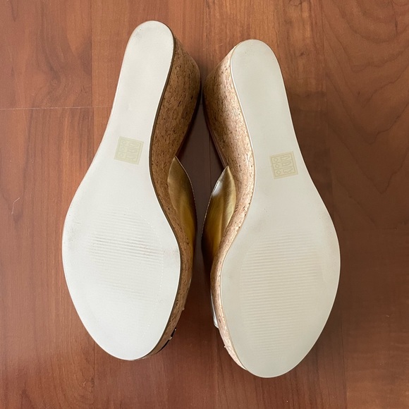 NWT Boston Proper Gold Wedges - Picture 4 of 7